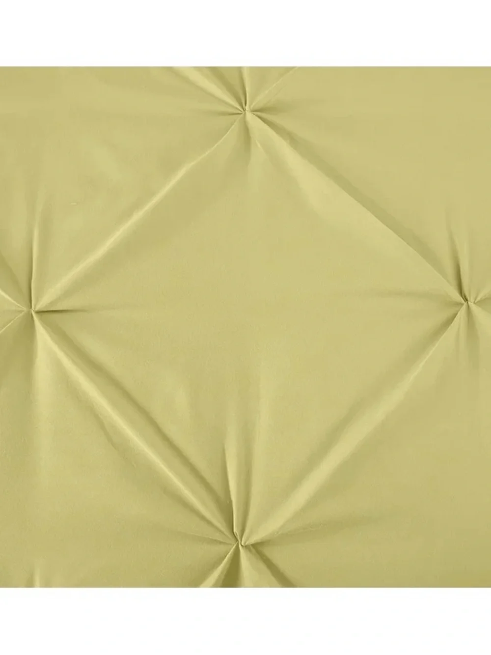 Yellow Pinch-Pleat king 3 piece Comforter Set